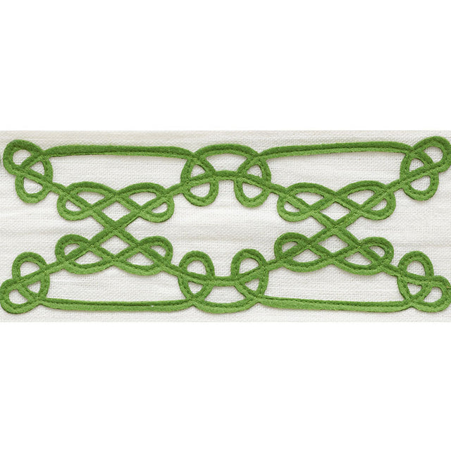 Schumacher 75351 ORMOND TAPE in GREEN Trim - NAUTILUS