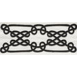 Schumacher 75352 ORMOND TAPE in BLACK Trim - NAUTILUS