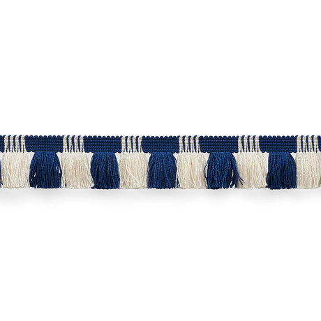 Schumacher 75360 JUNO FRINGE in COBALT & IVORY Trim - NAUTIL