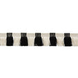Schumacher 75363 JUNO FRINGE in BLACK & IVORY Trim - NAUTILU