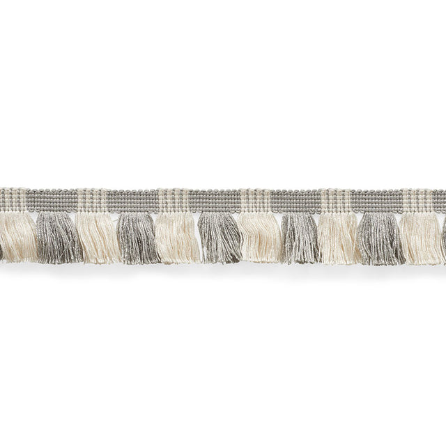 Schumacher 75364 JUNO FRINGE in GREY & IVORY Trim - NAUTILUS
