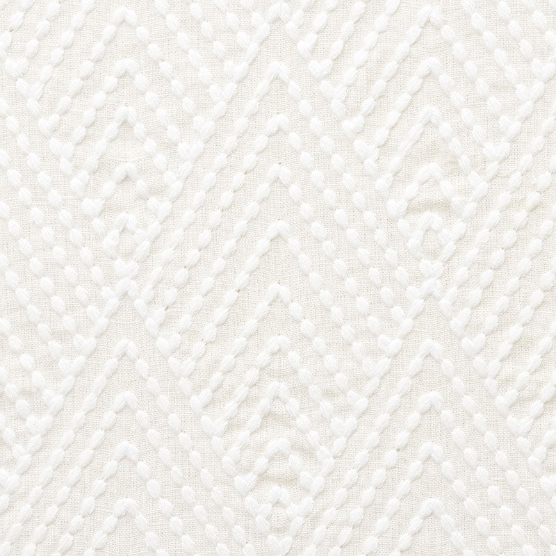 Schumacher Avila Embroidery Ivory Fabric