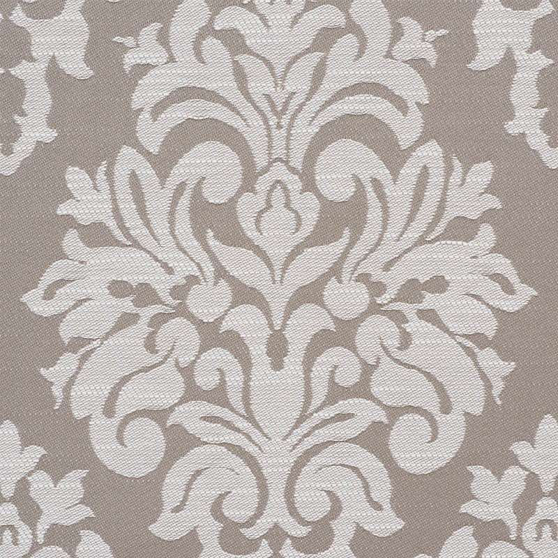 Schumacher Dauphine Damask Indoor/Outdoor Taupe Fabric