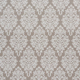 Schumacher Dauphine Damask Indoor/Outdoor Taupe Fabric