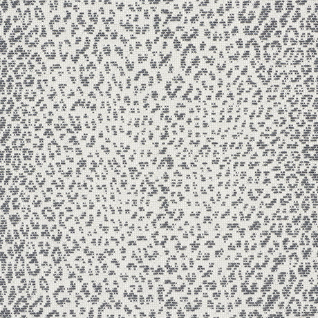 Schumacher Mini Leopard Outdoor Charcoal Fabric - Eade's Wallpaper