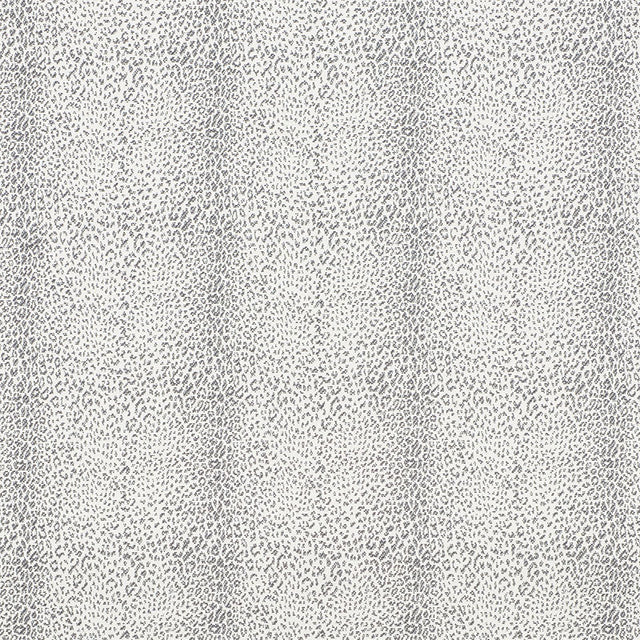 Schumacher Mini Leopard Outdoor Charcoal Fabric - Eade's Wallpaper
