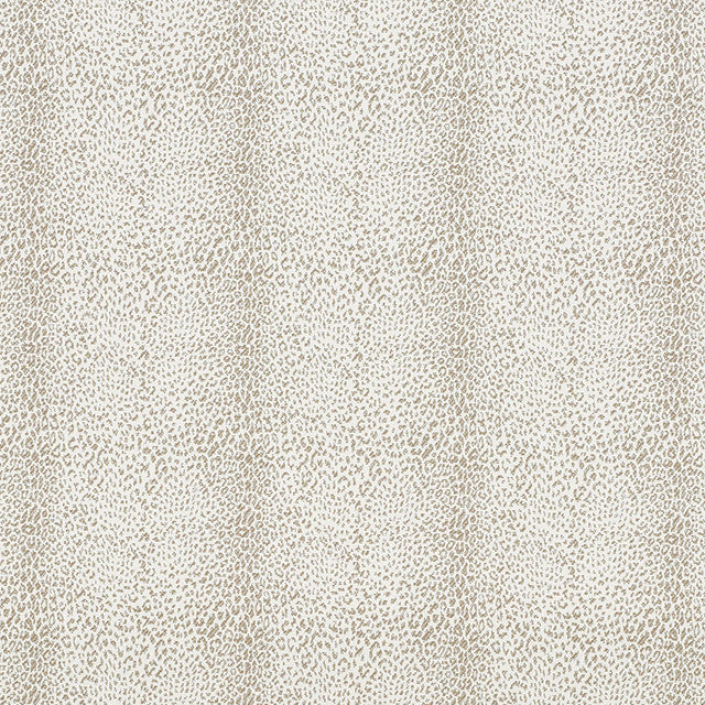 Schumacher Mini Leopard Outdoor Taupe Fabric - Eade's Wallpaper