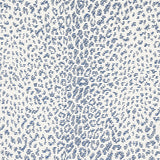 Schumacher Mini Leopard Outdoor Navy Fabric - Eade's Wallpaper