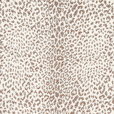 Schumacher Mini Leopard Outdoor Brown Fabric - Eade's Wallpaper