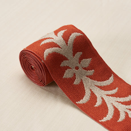 Schumacher 75449 ACANTHUS TAPE in TERRACOTTA Trim - ATELIER 