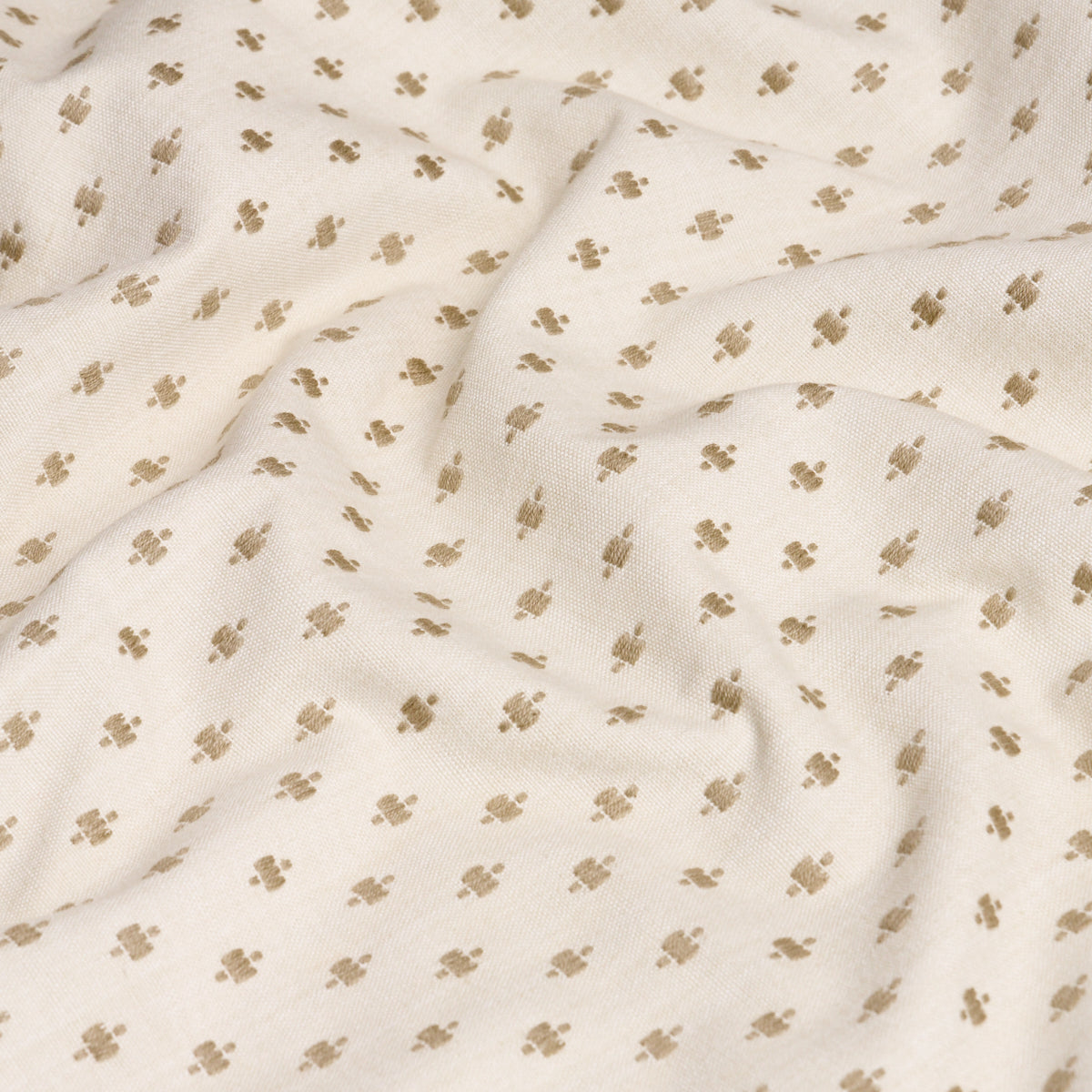 Schumacher 75531 BARLOW in NATURAL Fabric - NEW TRADITIONAL