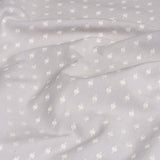 Schumacher 75535 BARLOW in IVORY ON GREY Fabric - NEW TRADIT
