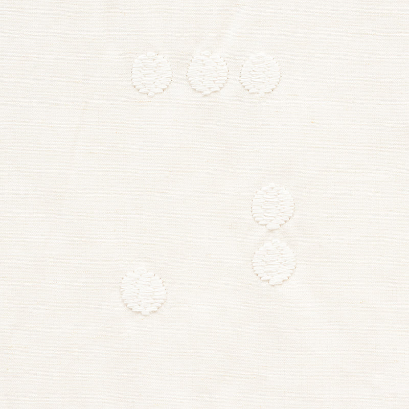 Schumacher Great Rock Embroidery Ivory Fabric