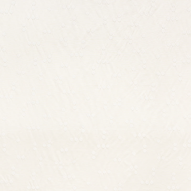 Schumacher Great Rock Embroidery Ivory Fabric