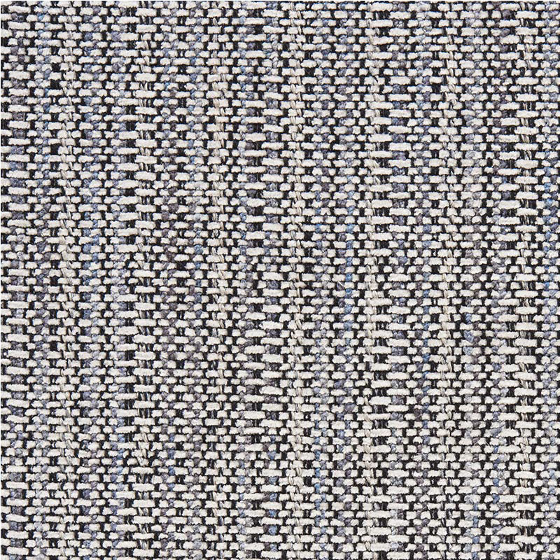 Schumacher 75641 PIEDMONT CHENILLE in BLACK & NEUTRAL Fabric