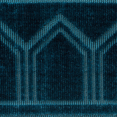 Schumacher 75730 VIZIER VELVET TAPE in PEACOCK Trim - Ottoma