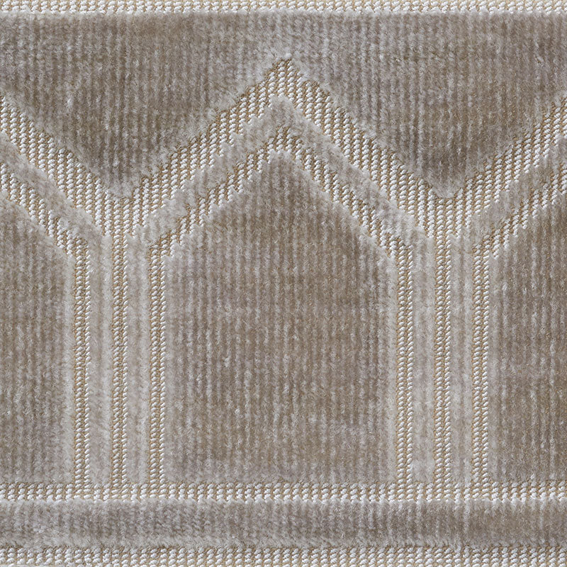 Schumacher 75732 VIZIER VELVET TAPE in MOONSTONE Trim - CUT 