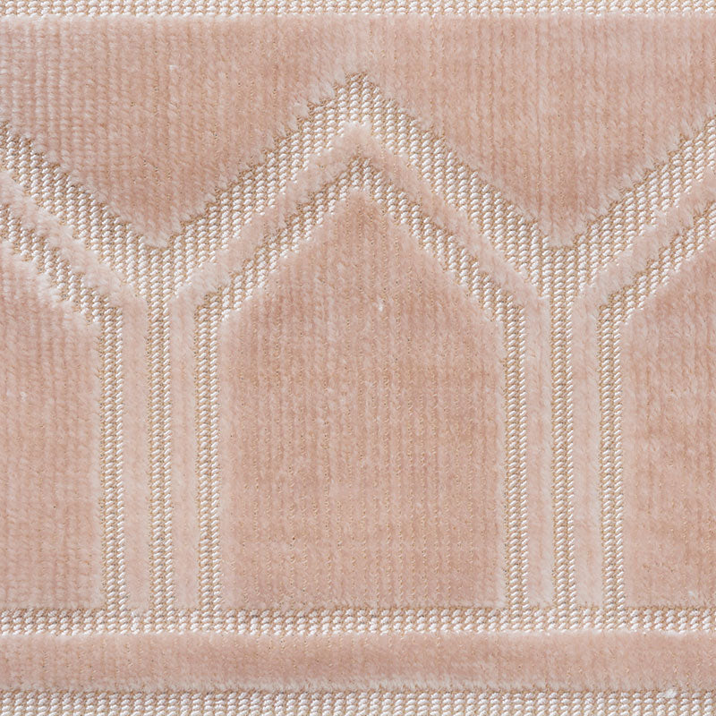 Schumacher 75733 VIZIER VELVET TAPE in BLUSH Trim - Ottoman 