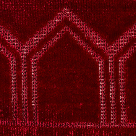 Schumacher 75735 VIZIER VELVET TAPE in RUBY Trim - CUT & PAT