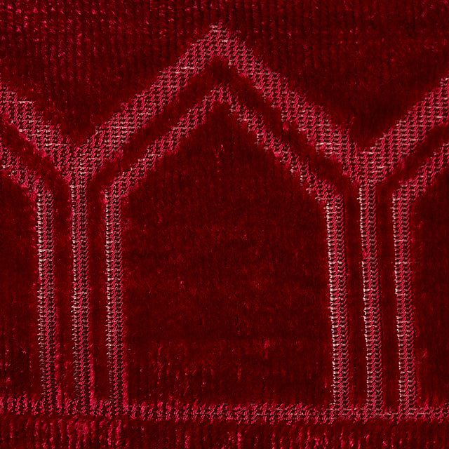 Schumacher 75735 VIZIER VELVET TAPE in RUBY Trim - CUT & PAT
