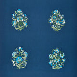 Schumacher Antalya Medallion Embroidery Aegean Fabric