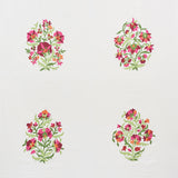 Schumacher Antalya Medallion Embroidery Garnet Fabric