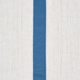 Schumacher 75760 STRIPE APPLIQUÃ‰ SHEER in BLUE Fabric - NAT