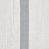 Schumacher 75761 STRIPE APPLIQUÃ‰ SHEER in GREY Fabric - NAT