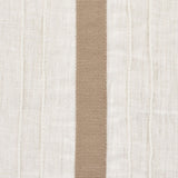 Schumacher 75762 STRIPE APPLIQUÃ‰ SHEER in TAN Fabric - NATU