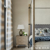 Schumacher 75771 HORIZON CASEMENT in DUNE & GREY Fabric - NA