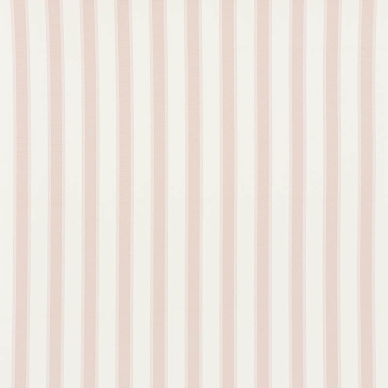 Schumacher Rafe Stripe Quiet Pink Fabric - Eade's Wallpaper