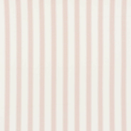 Schumacher Rafe Stripe Quiet Pink Fabric - Eade's Wallpaper