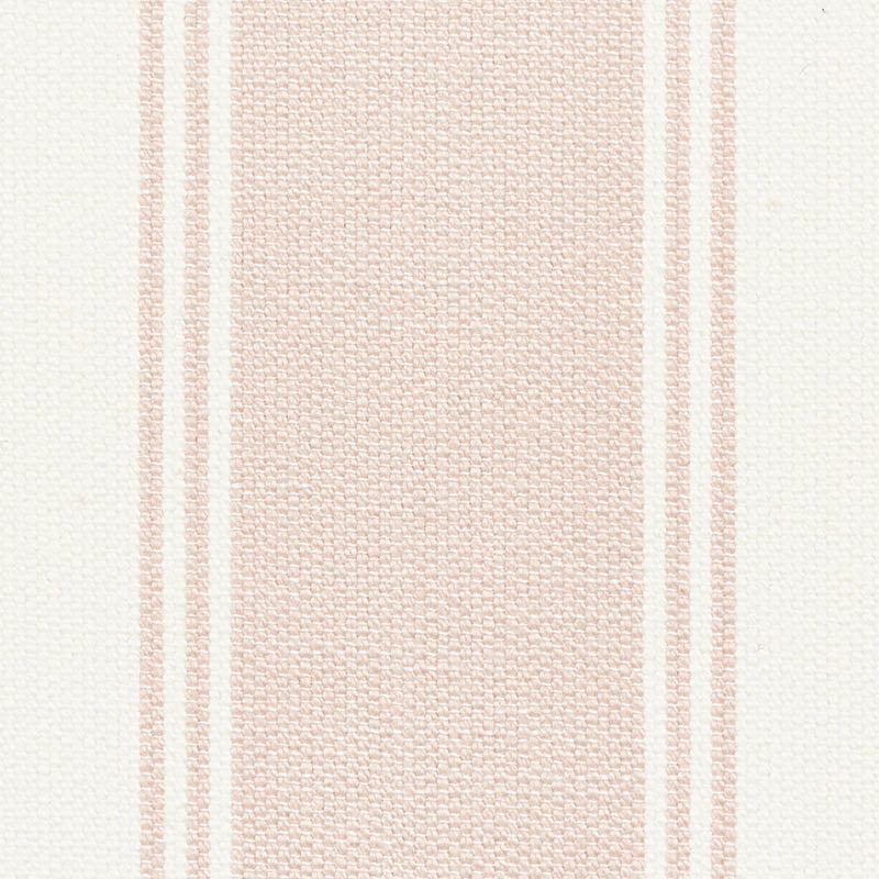 Schumacher Rafe Stripe Quiet Pink Fabric - Eade's Wallpaper