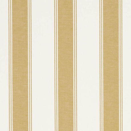 Schumacher Rafe Stripe Chartreuse Fabric - Eade's Wallpaper