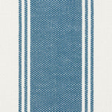 Schumacher Rafe Stripe Marine Fabric - Eade's Wallpaper