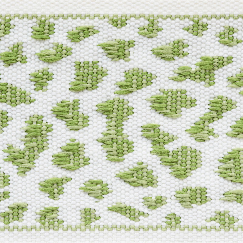 Schumacher 75852 LEOPARD TAPE in LEAF Trim - INDOOR/OUTDOOR: