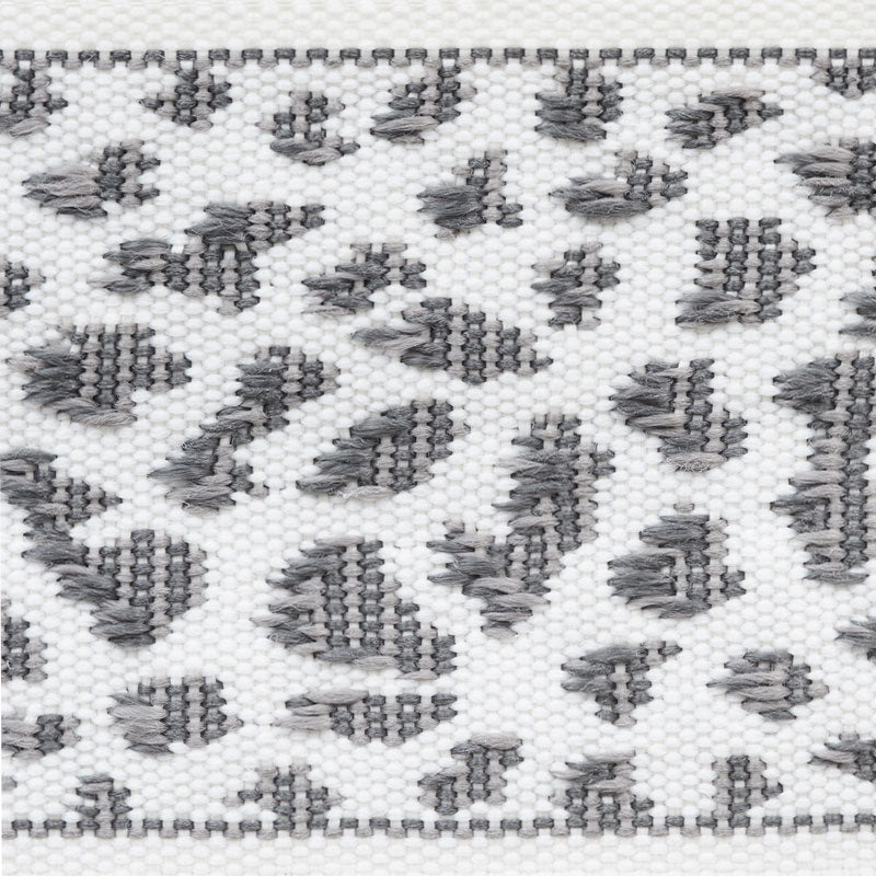 Schumacher 75855 LEOPARD TAPE in GREY Trim - INDOOR/OUTDOOR: