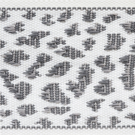 Schumacher 75855 LEOPARD TAPE in GREY Trim - INDOOR/OUTDOOR:
