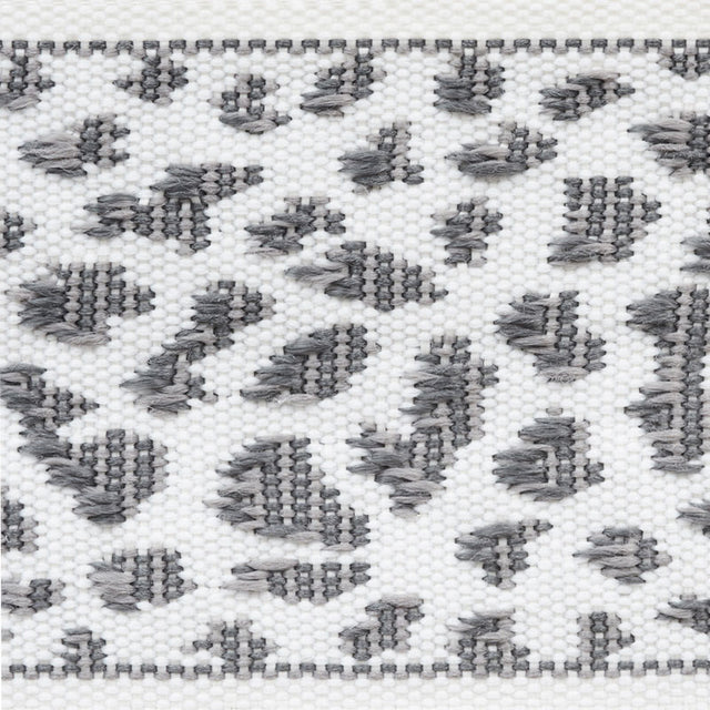 Schumacher 75855 LEOPARD TAPE in GREY Trim - INDOOR/OUTDOOR: