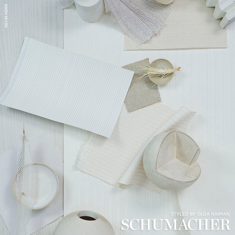 Schumacher 75884 EVERETT PERFORMANCE TWILL in IVORY Fabric -