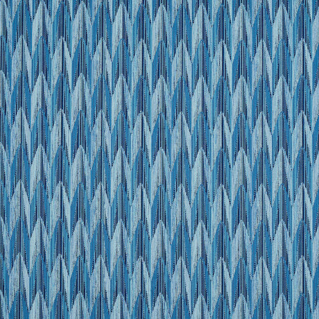 Schumacher Verdant Indoor/Outdoor Blue Fabric - Eade's Wallpaper