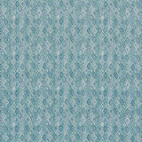 Schumacher Diamond Strie Indoor/Outdoor Peacock Fabric