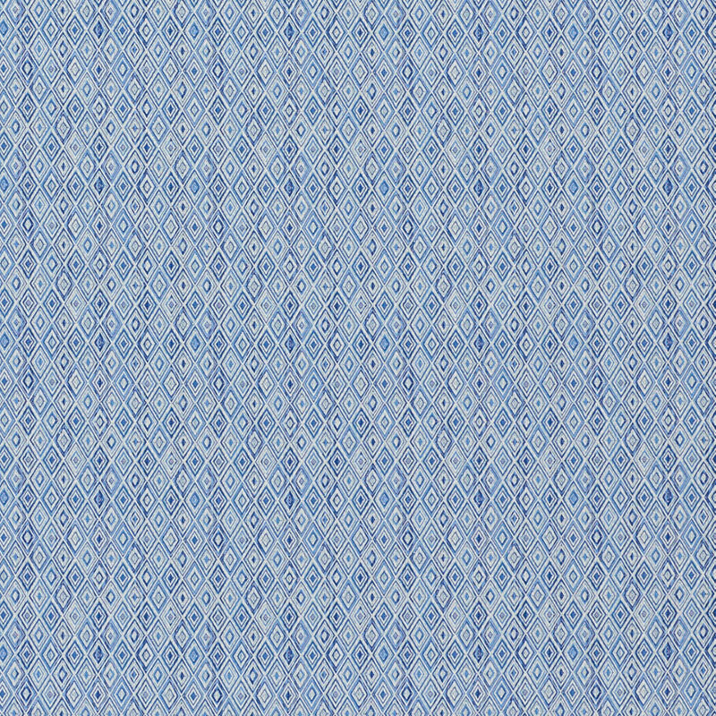 Schumacher Diamond Strie Indoor/Outdoor Blue Fabric