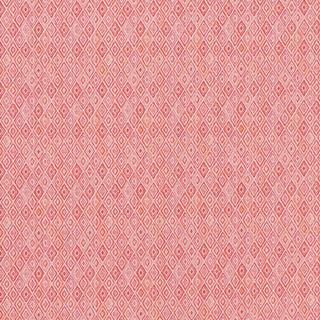 Schumacher Diamond Strie Indoor/Outdoor Pink & Orange Fabric