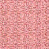 Schumacher Diamond Strie Indoor/Outdoor Pink & Orange Fabric