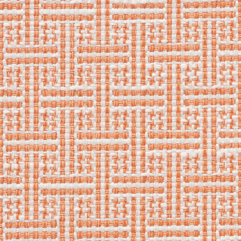 Schumacher Brickell Indoor/Outdoor Orange Fabric