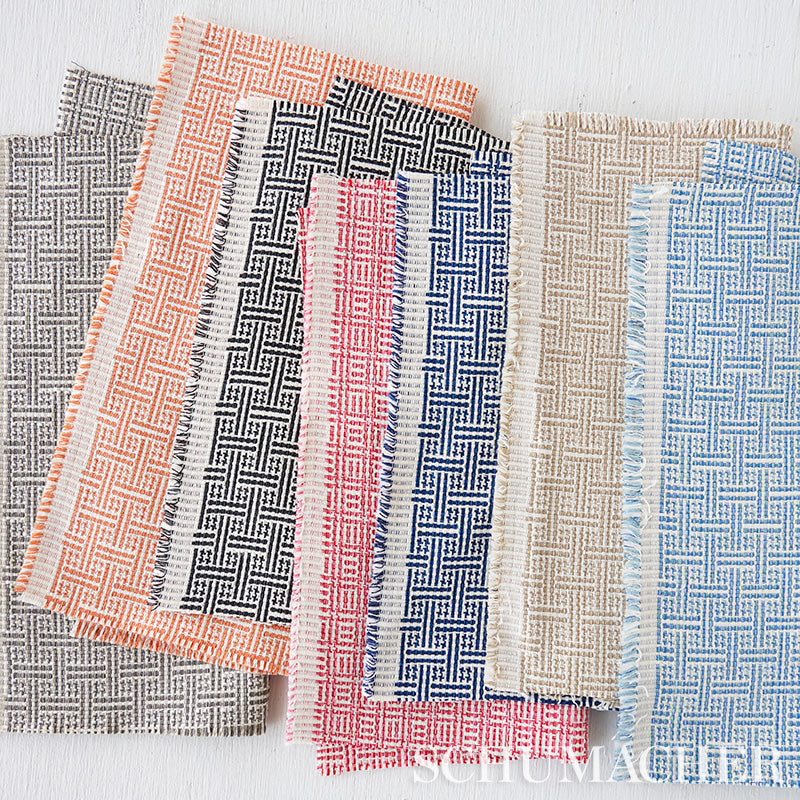 Schumacher Brickell Indoor/Outdoor Orange Fabric