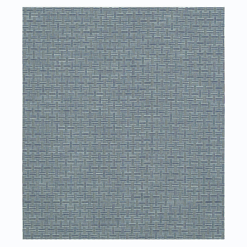 Schumacher Brickell Indoor/Outdoor Navy Fabric