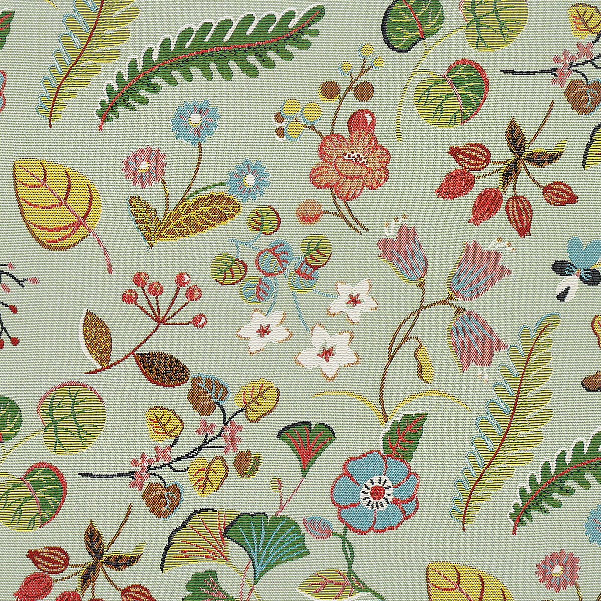Schumacher 75942 BOTANICA INDOOR/OUTDOOR in MINERAL Fabric -