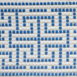 Schumacher 75950 MAZE TAPE INDOOR/OUTDOOR in BLUE Trim - IND